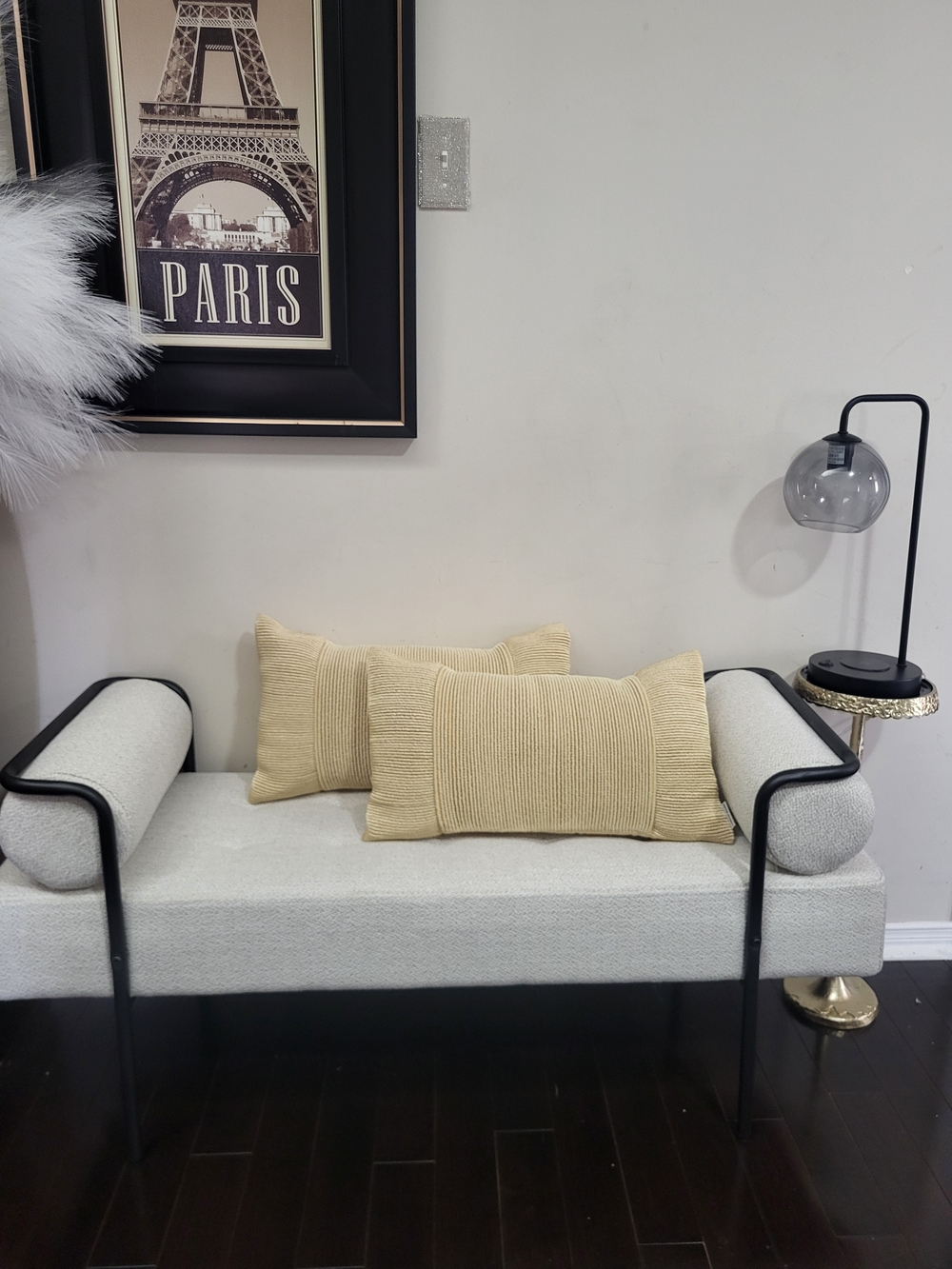 Light Yellow Ribbed Lumbar Throw Pillows - Set of 2 -Urban Barn